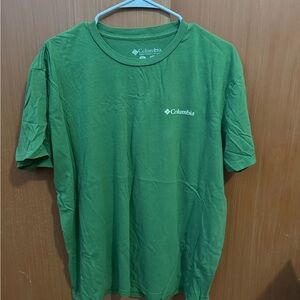 Columbia Green Graphic Bear Men's Cotton Crew Neck Short Sleeve T-Shirt XL